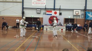Gisteren was de 43e Nangou Challenge Cup Championship in Leimuiden. Dit jaar heb ik voor het eerst mee kunnen doen. Spannend om zelf mee te doen, maar zeker ook om te kijken hoe de andere karateka's het hebben gedaan! Het zag er indrukwekkend uit.  