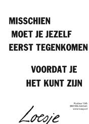 Jezelf tegenkomen Loesje