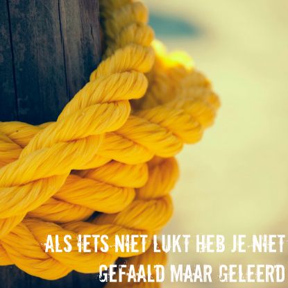 niet gefaald maar geleerd